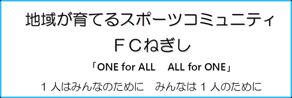 2024年度　FCねぎしパンフレット、ユニフォーム注文書